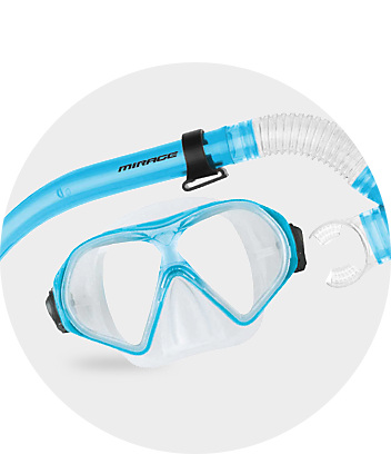 Explore underwater with our snorkels and fins